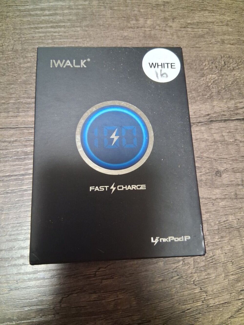 iWalk Link Pod P Fast Charge Portable Powerbank for iPhone White Open Box